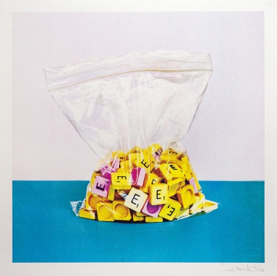 ''Bag of E's'' limited edition screenprint by Donk