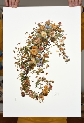 ''Beautiful Trash'' hand glossed gicle print by Rosco Brittin