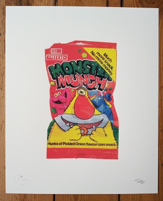 ''Monster Munch'' limited edition screenprint by Trash Print