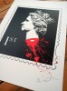 ''Beheaded Queen Stamp'' limited edition screenprint by Spelling Mistakes Cost Lives