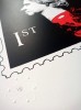 ''Beheaded Queen Stamp'' limited edition screenprint by Spelling Mistakes Cost Lives