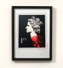 ''Beheaded Queen Stamp'' limited edition screenprint by Spelling Mistakes Cost Lives