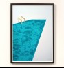 ''Pool 1'' screenprint with gold leaf by Gavin Dobson