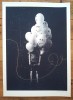 ''Balloon Boy'' limited edition screenprint with gold leaf by Donk