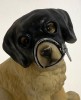 ''Good boy'' unique altered ceramic dog figurine by The Haus of Lucy