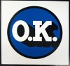 ''OK blue'' limited edition screenprint by Mr Edwards