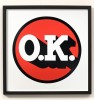 ''OK red'' limited edition screenprint by Mr Edwards