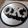 ''OK silver leaf'' limited edition screenprint by Mr Edwards