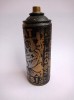 ''Great Vibes - Gold'' screenprinted spray can by Ben Rider