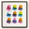 CMYK Flower Bouquet limited edition screenprint by Richard Pendry