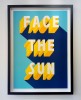 ''Face The Sun'' limited edition screenprint by Survival Techniques