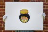 ''Marmite Jar'' limited edition screenprint by Trash Prints