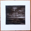 ''The last person to leave'' mezzotint print by Sjoerd Tegelaers