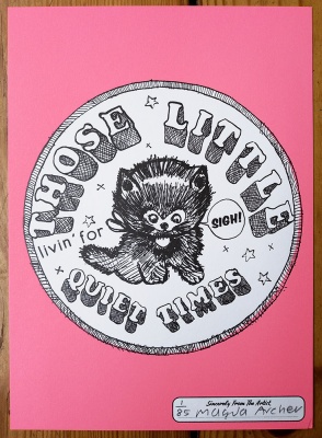 ''Those little quiet times'' limited edition letterpress print by Magda Archer