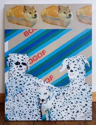 ''BOGOF BOGOF BOGOF'' original painting by Kimberley Bright