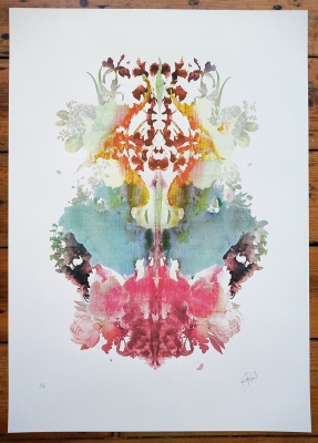 ''Rorschach 1'' limited edition screenprint by Rosco Brittin