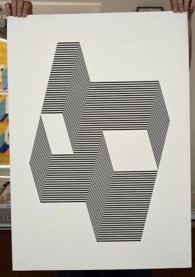 ''Echo 2'' limited edition screenprint by Yann Brien