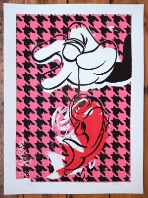 ''Hand'' limited edition screenprint by Carl Stimpson