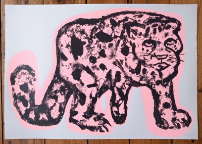 ''Pink Panther'' limited edition screenprint by Gavin Dobson