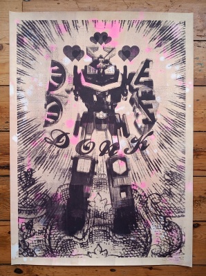 ''The False Idol'' limited edition screenprint by Donk