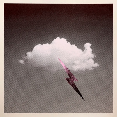 ''Little Fucking Cloud (Pale Pink)'' screenprint by Donk