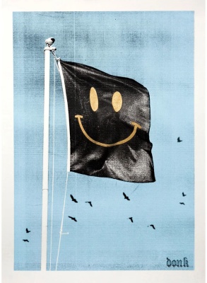 ''Set Your Sail (Blue)'' limited edition screenprint by DONK