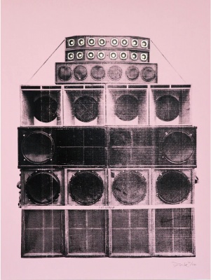 ''Sound System No 1'' limited edition screenprint by Donk