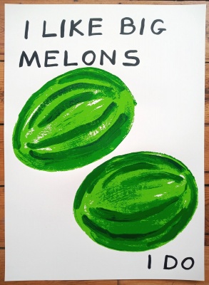 ''Melons'' limited edition screenprint by Shave Drigley