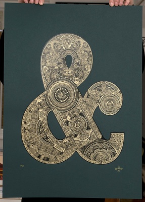 ''Ampersand'' limited edition screenprint by 57 Design