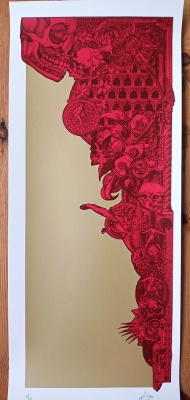 ''Sanguine Skulls'' limited edition screenprint by 57 Design