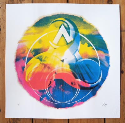 ''Solar Trinity'' limited edition screenprint by 57 Design