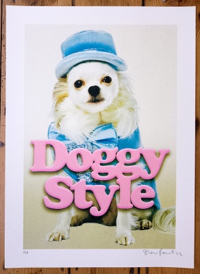 ''Doggy Style'' limited edition screenprint by Oli Fowler