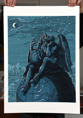 ''Melancholia 2.0'' limited edition screenprint by Daniel Hosego