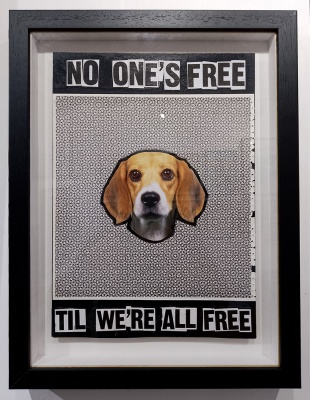 '''Til we're all free'' unique collage by Benjamin Irritant