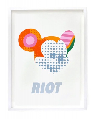 ''POV Mickey Riot'' limited edition screenprint by Heath Kane