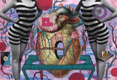 ''Untitled'' original collaborative artwork by Tom Buchanan with KEELERTORNERO