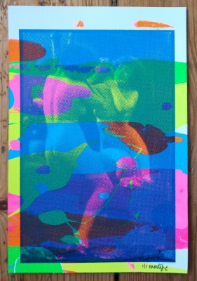 ''Neon Nude 5'' limited edition screenprint by Montez Makes