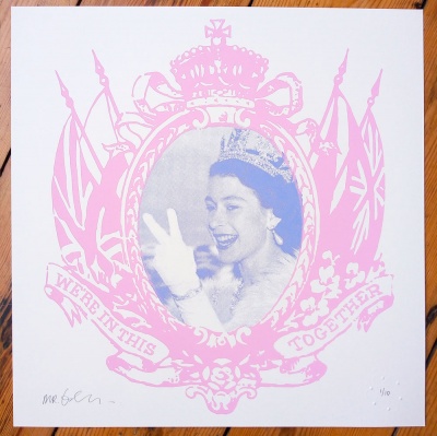 ''In This Together - Pink'' limited edition screenprint by Mr Edwards