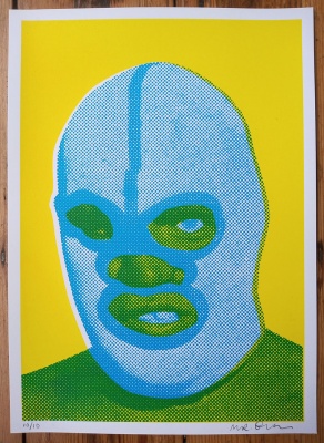 ''Wrestler'' limited edition screenprint by Mr Edwards