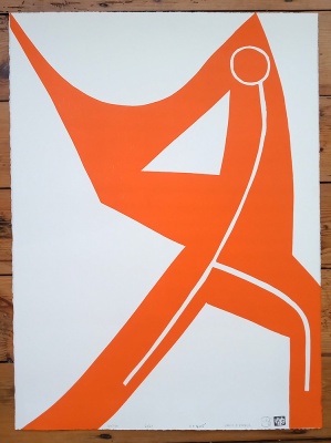 ''Shapethrowers - Vogue'' limited edition woodcut by John Pedder
