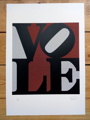 ''Vole'' limited edition screenprint by Mark Perronet