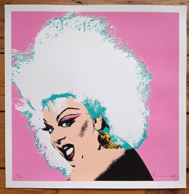 ''Divine (pink edition)'' limited edition screenprint by Richard Pendry