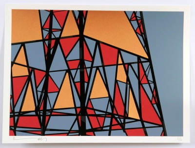 ''Pylon 8'' limited edition screenprint by Richard Pendry