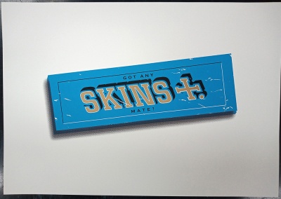 ''Skins (Blue)'' limited edition screenprint by Richard Pendry
