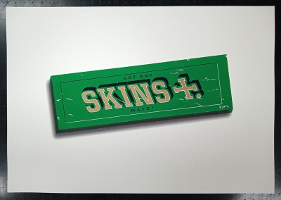''Skins (Green)'' limited edition screenprint by Richard Pendry