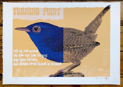 ''Wren MMXX'' limited edition screenprint by Richard Pendry