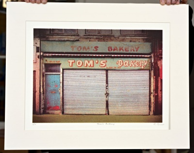 ''Tom's Bakery'' limited edition screenprint by Richard Roberts