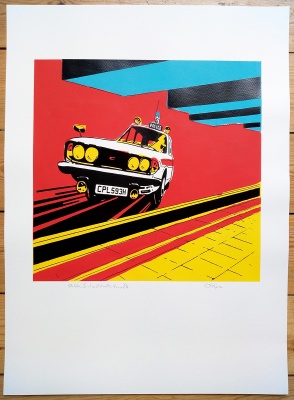 ''Dalston Junction Station'' PC version screenprint by Carl Stimpson