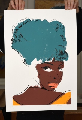 'Mary Wells' limited edition screenprint by Carl Stimpson