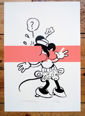 ''Minnie (Pink Stripe)'' limited edition screenprint by Carl Stimpson[1]